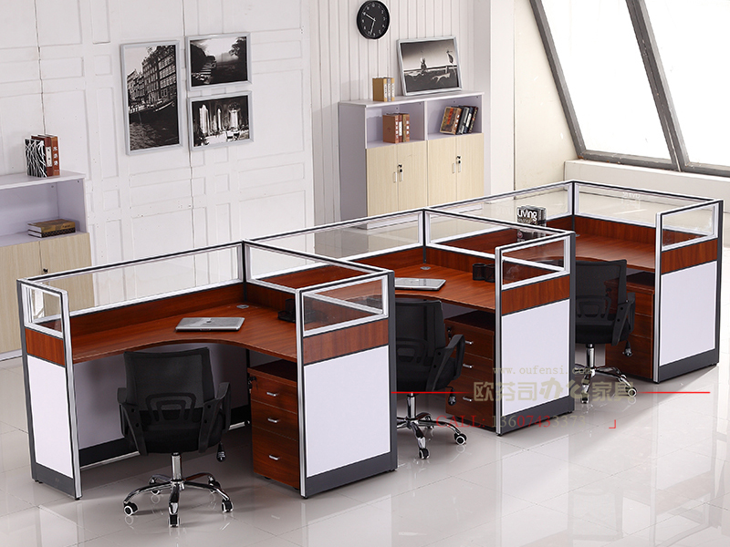 轉角屏風辦公桌003
