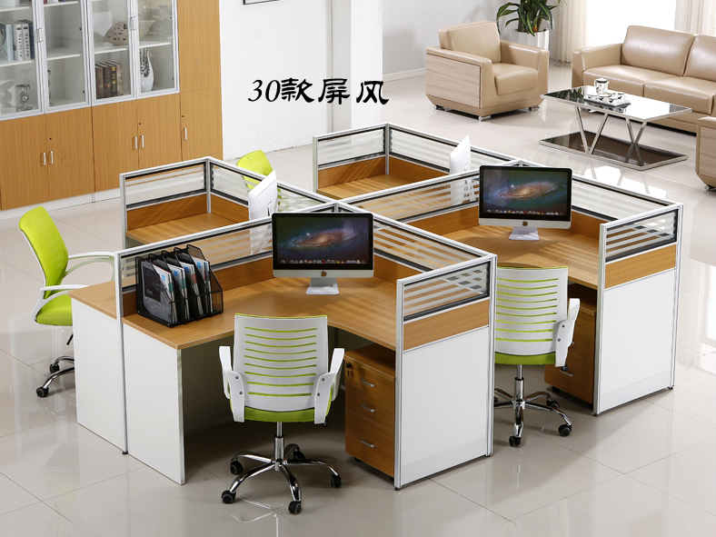 轉角屏風辦公桌006