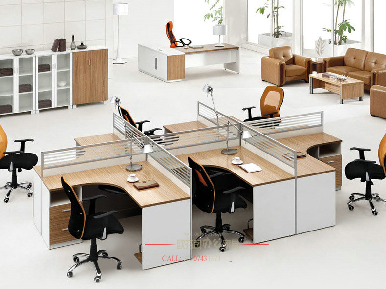 轉角屏風辦公桌005