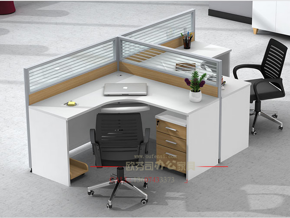 轉角屏風辦公桌009